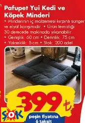 PAFUPET YUİ KEDİ VE KÖPEK MİNDERİ